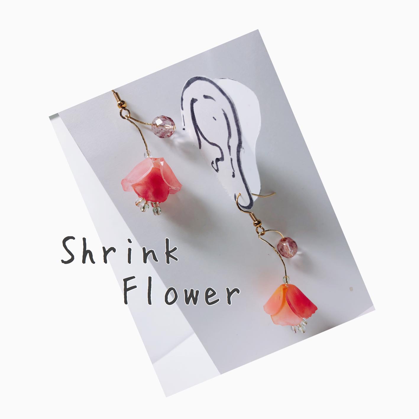 動画あり ２枚のプラバンパーツで立体的な花プラバンアクセサリーの作り方 Suisuisuizoo